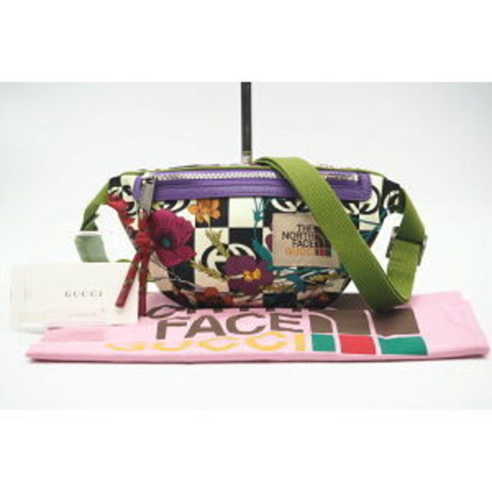 Gucci Body Bag Nylon North Face Multicolor Green